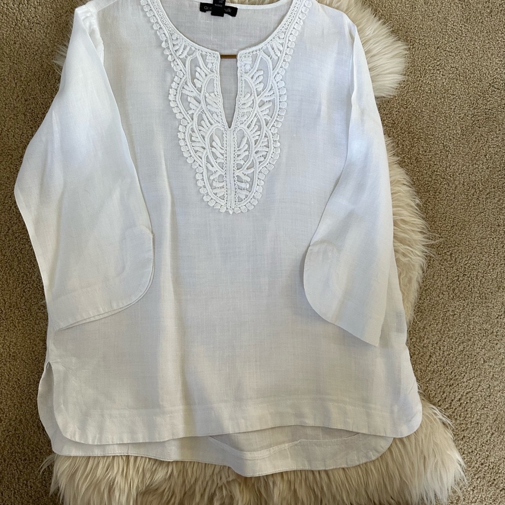 August Silk Linen Tunic